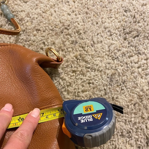 Lily Jade Women’s Madeline Convertible Leather Pebble Diaper Bag Backpack - Picture 15 of 16